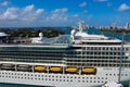 Miami, USA - April 29, 2022: Royal Caribbean Cruise Line Jewel Of The Seas ship Royalty Free Stock Photo