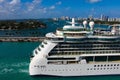 Miami, USA - April 29, 2022: Royal Caribbean Cruise Line Jewel Of The Seas ship Royalty Free Stock Photo