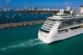 Miami, USA - April 29, 2022: Royal Caribbean Cruise Line Jewel Of The Seas ship Royalty Free Stock Photo