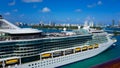 Miami, USA - April 29, 2022: Royal Caribbean Cruise Line Jewel Of The Seas ship Royalty Free Stock Photo