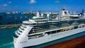 Miami, USA - April 29, 2022: Royal Caribbean Cruise Line Jewel Of The Seas ship Royalty Free Stock Photo