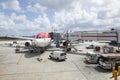 bolivian aircraft ready for boarding at Miami international airport