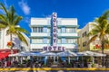 Colony hotel  at  Ocean Drive in South Beach Royalty Free Stock Photo