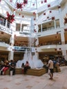 Miami, Usa - May 12, 2018: The people resting at Aventura mall, Miami luxury shopping store