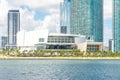 Miami, USA - September 11, 2019: American Airlines arena in Miami city center Royalty Free Stock Photo