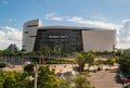 Miami, USA - September 11, 2019: American Airlines arena in Miami city center Royalty Free Stock Photo