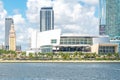 Miami, USA - September 11, 2019: Building of American Airlines arena in downtown Miami, Florida Royalty Free Stock Photo