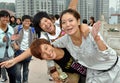 Mianyang, China: Students at Sheng Shui Temple