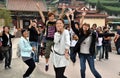 Mianyang, China: Students at Sheng Shui Temple Royalty Free Stock Photo