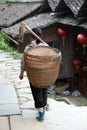 Miao countrywoman from Longji rice terraces