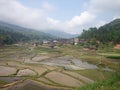 miao village and terrace Royalty Free Stock Photo