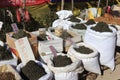 Bags of seeds in Miaojiezhen market in China