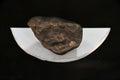 Miass, Chelyabinsk region, Russia, Novemer, 14, 2018. Meteorite `Chelyabinsk` in the hall of the Museum of the Ilmensky reserve