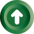 The button icon design combined wiith a sign of direction