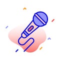 Mic, microphone, record,  speaker fully editable vector icons Royalty Free Stock Photo