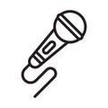 Mic, microphone, record,  speaker fully editable vector icons Royalty Free Stock Photo