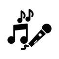 Mic Vector icon which can easily modify or edit Royalty Free Stock Photo