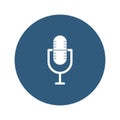 Mic Vector icon which can easily modify or edit Royalty Free Stock Photo