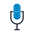 Mic Vector icon which can easily modify or edit Royalty Free Stock Photo