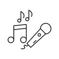 mic Vector icon which can easily modify or edit Royalty Free Stock Photo
