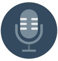 Mic Vector Isolated Vector icons that can be easily modified and edit Royalty Free Stock Photo