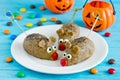 Mice cakes - funny and spooky Halloween treats Royalty Free Stock Photo