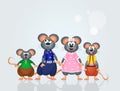 Mice family Royalty Free Stock Photo