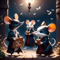 mice and rats, AI-Generatet