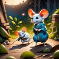 mice and rats, AI-Generatet
