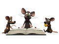 Mice storytime Royalty Free Stock Photo