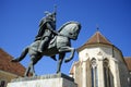 The equestrian statue of Mihai Viteazul in Alba Iulia.