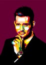 Michael Buble on Wpap Style Royalty Free Stock Photo
