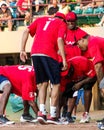 Michael Carter-Williams touches home plate