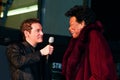 Michael Feinstein and Maya Angelou at Madame Tussauds