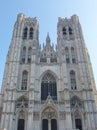 The Michael and Gudule cathedral Royalty Free Stock Photo