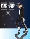 Michael Jackson, King of Pop Memorial 2 in series! Royalty Free Stock Photo