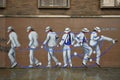 Michael Jackson Moonwalker Mural by Paul Curtis in Colquitt Street, Liverpool Royalty Free Stock Photo