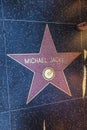 Michael Jackson's star on Hollywood Walk of Fame Royalty Free Stock Photo