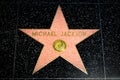 Michael Jackson Star on the Hollywood Walk of Fame Royalty Free Stock Photo