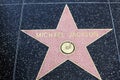 Michael Jackson Star on Hollywood Walk of Fame Royalty Free Stock Photo