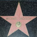 Michael Jackson Star on Hollywood Walk of Fame in Hollywood, California. USA Royalty Free Stock Photo