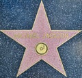 Michael Jackson star on the walk of fame, hollywood boulevard in Los Angeles, USA Royalty Free Stock Photo