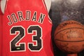 Michael Jordan Autographed Bulls Jersey and Basketball