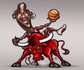 Michael Jordan caricature