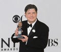Michael McGrath Poses with His Statuette at the 2012 Tony Awards in New York City
