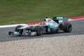 Michael Schumacher (GER) in Mercedes GP in Germany Royalty Free Stock Photo
