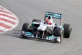 Michael Schumacher (Mercedes) Royalty Free Stock Photo