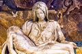 Michaelangelo Pieta Sculpture Vatican Rome Italy Royalty Free Stock Photo