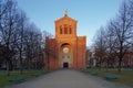 Michaelkirche with surrounding parc, Berlin Royalty Free Stock Photo