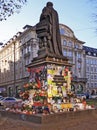 Micheal Jackson spontaneous memorial in Munich, De Royalty Free Stock Photo